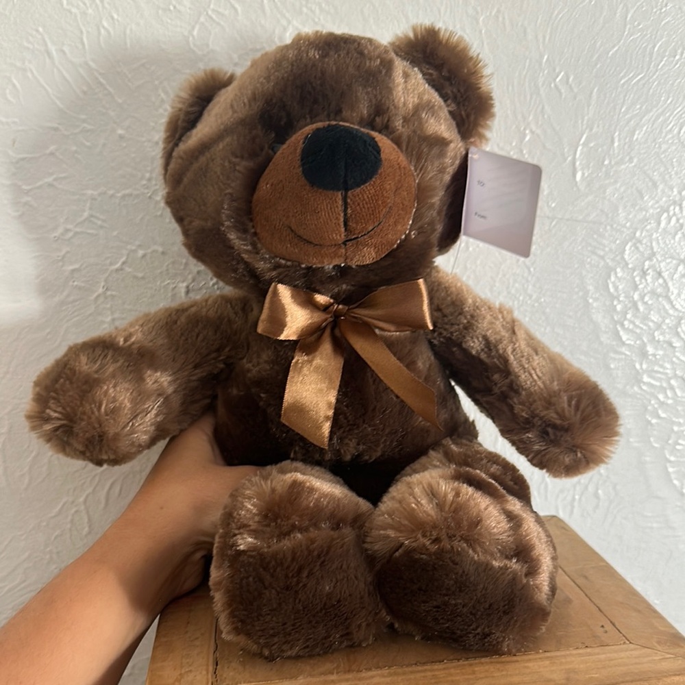 Ms Teddy Bear with Satin Bow
